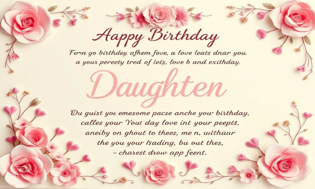 Emotional Birthday Wishes for Daughter from Parents
