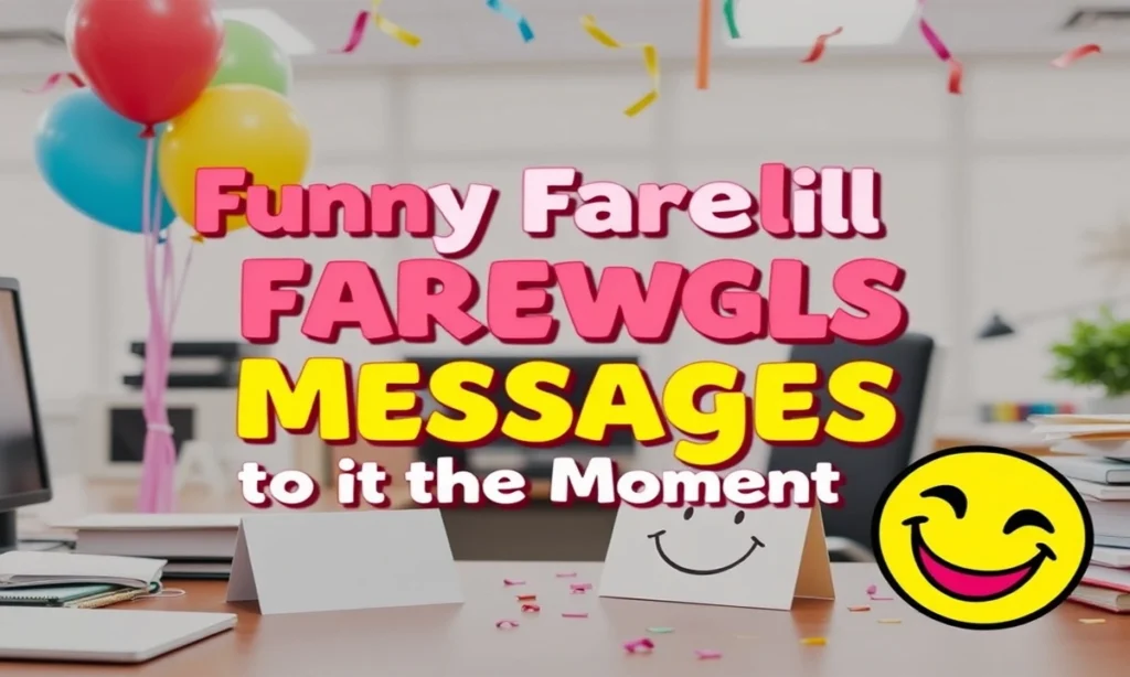 Funny Farewell Messages to Lighten the Moment
