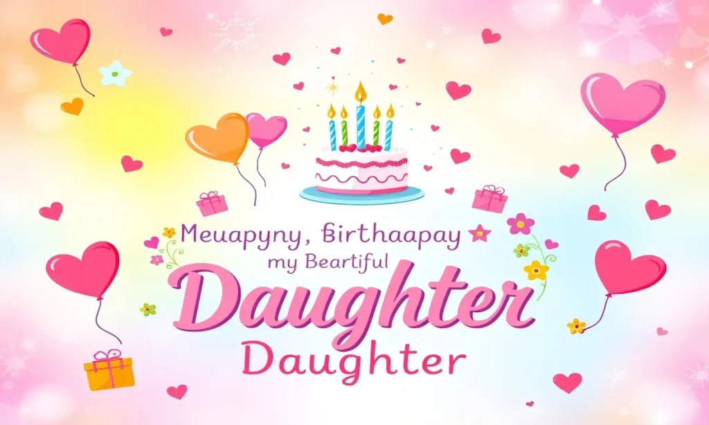 Happy Birthday Wishes for Your Beautiful Daughter