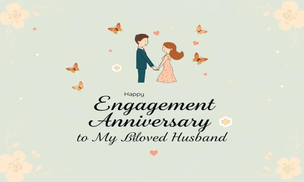 Heart-Touching Engagement Anniversary Messages for Husband