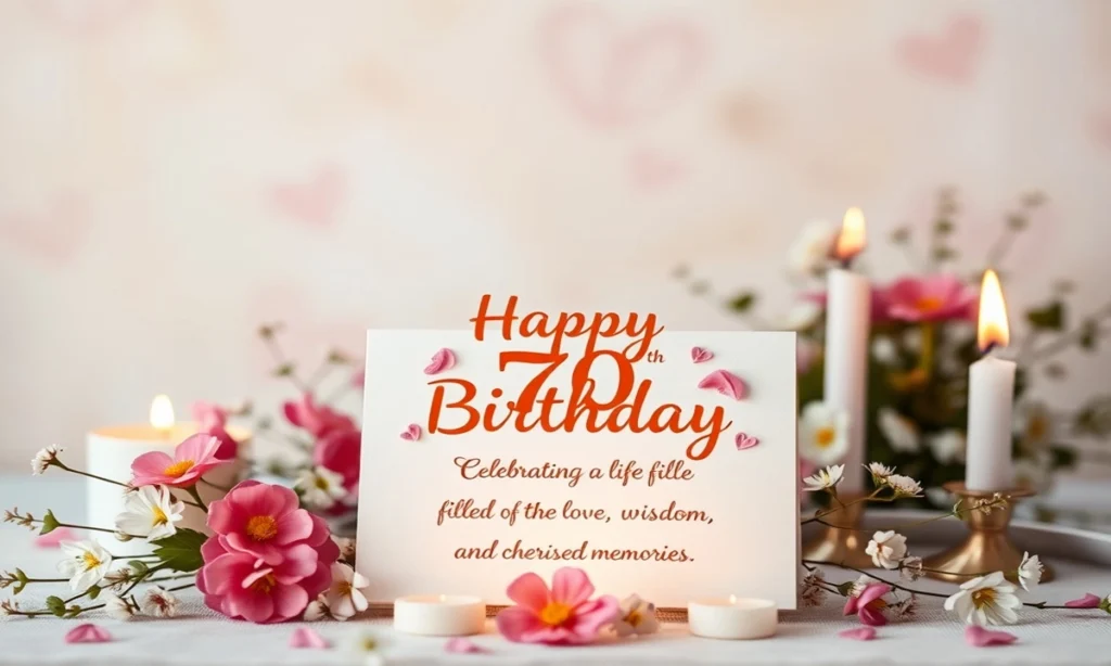 Heartfelt and Meaningful 70th Birthday Wishes