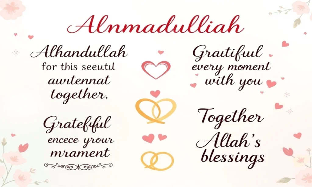 Inspirational Alhamdulillah Quotes for Wedding Anniversaries