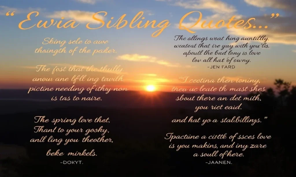 Motivational Sibling Quotes to Inspire Connection