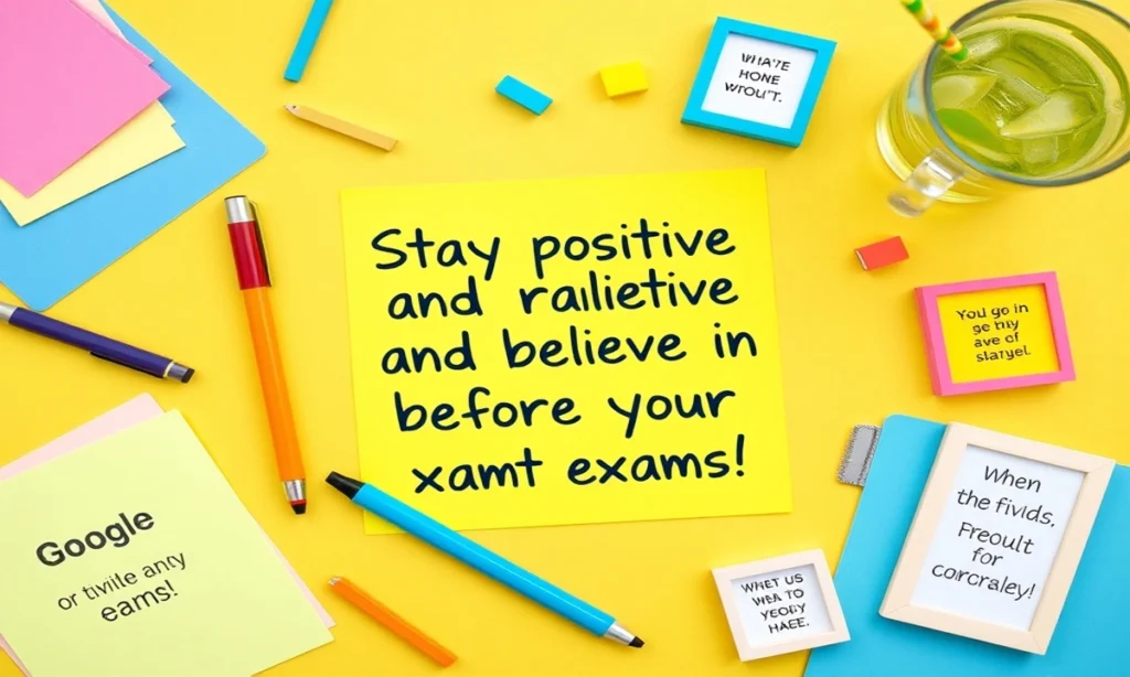 Positive Messages to Send Before Exams