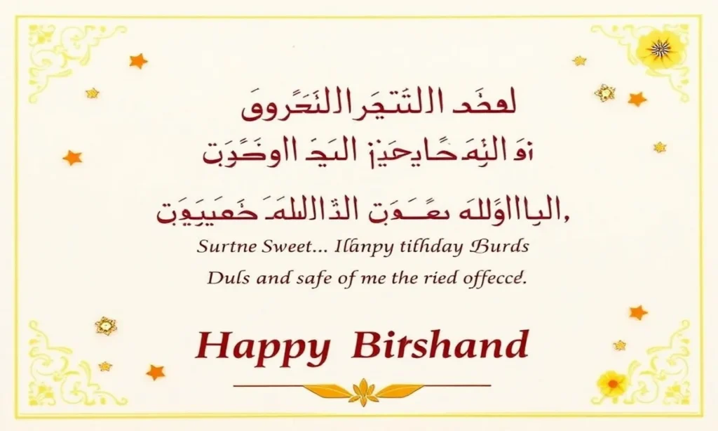 Short and Sweet Islamic Birthday Wishes for Husband