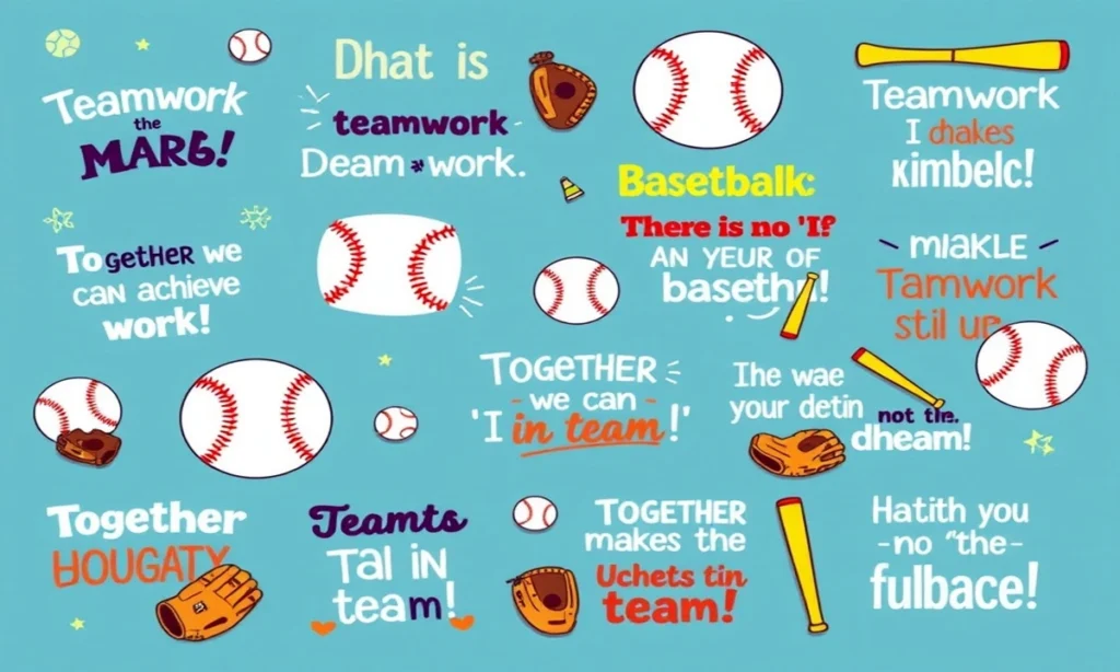 Teamwork Quotes for Young Baseball Players