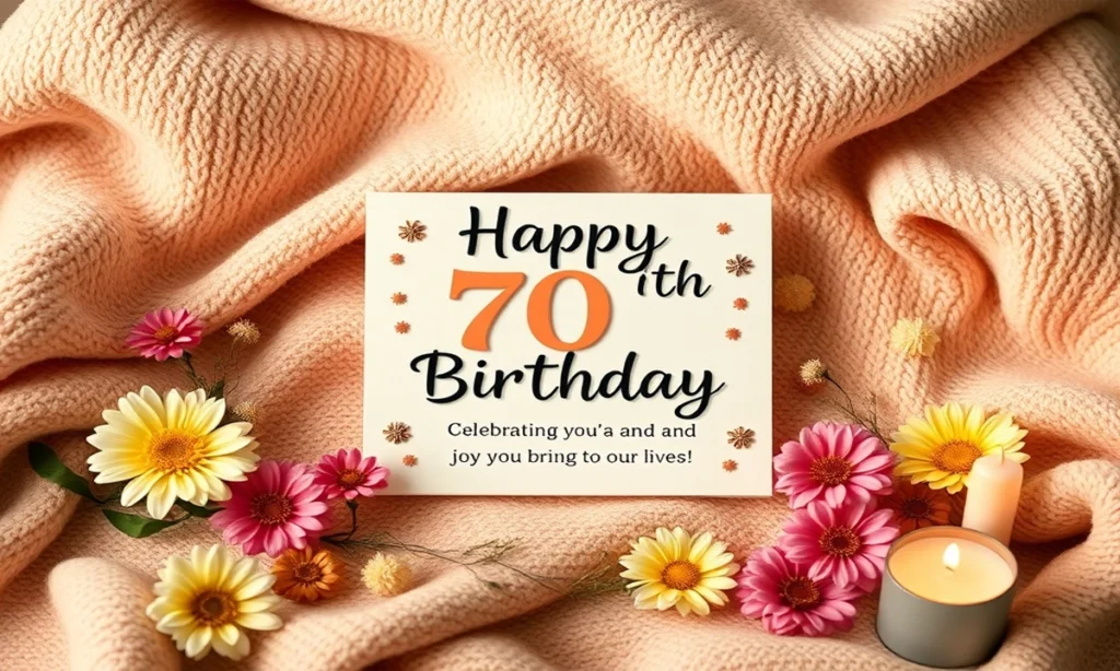 Warm 70th Birthday Wishes for Friends and Loved Ones