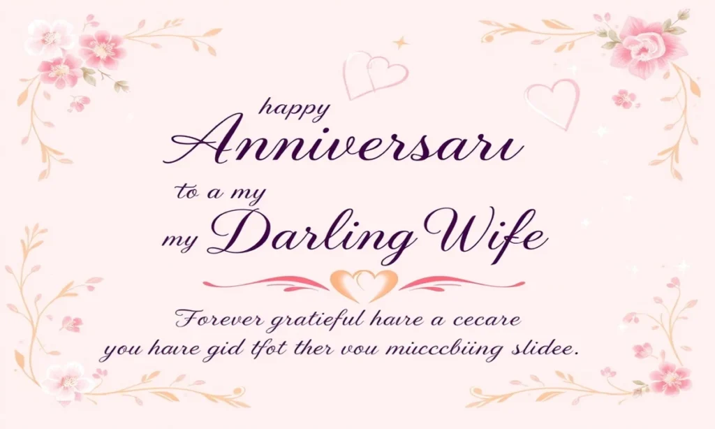 Wedding Anniversary Wishes for Wife