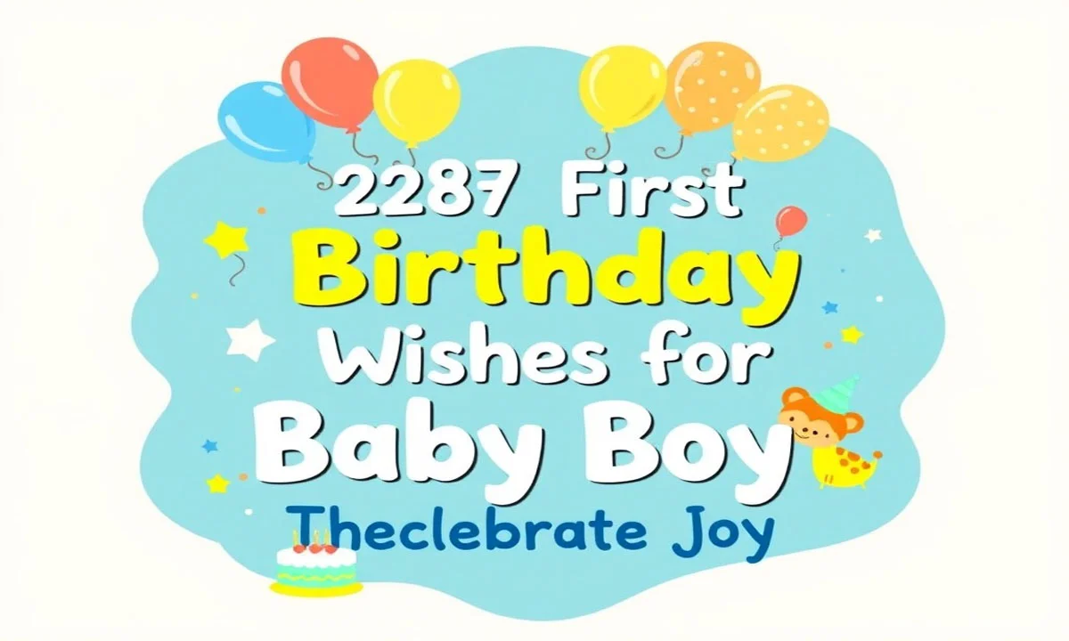 287 First Birthday Wishes for Baby Boy That Celebrate Joy