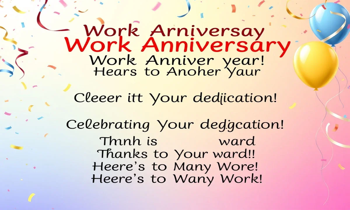 289 Work Anniversary Wishes That Celebrate Dedication