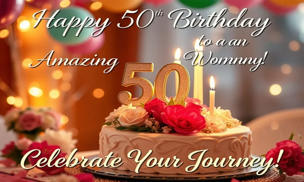50th Birthday Wishes for Her to Celebrate an Amazing Woman