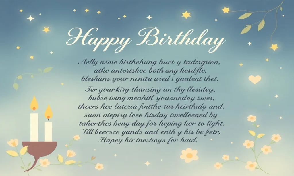 Birthday Blessings and Prayers for Dad