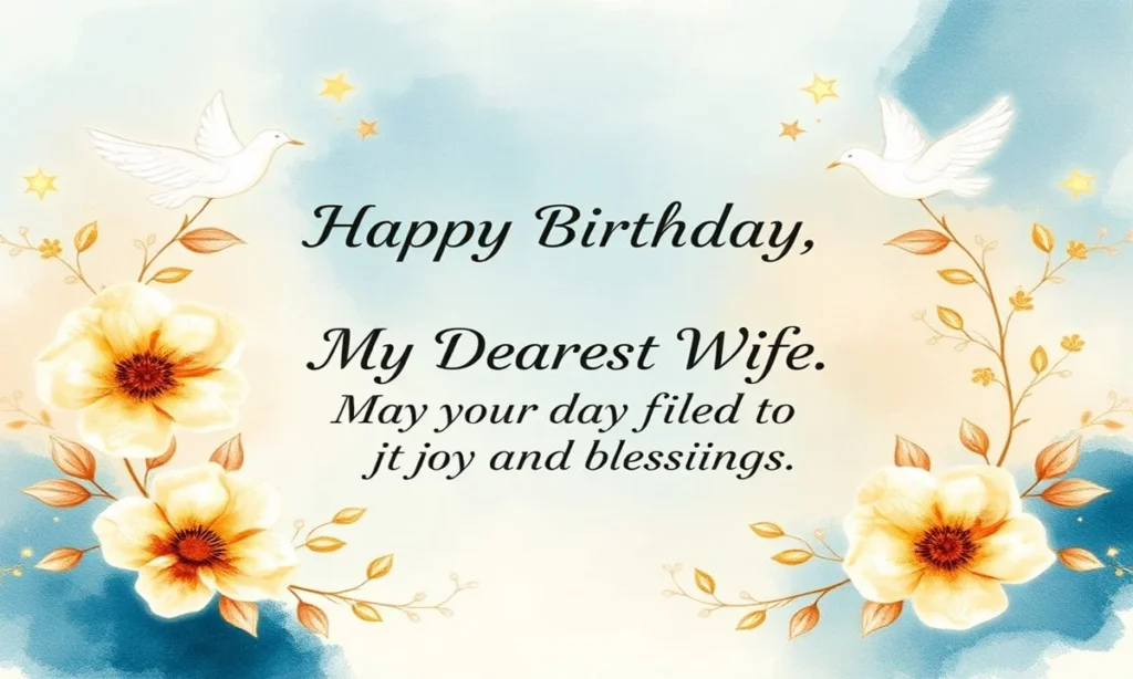 Birthday Prayers and Blessings for Your Wife