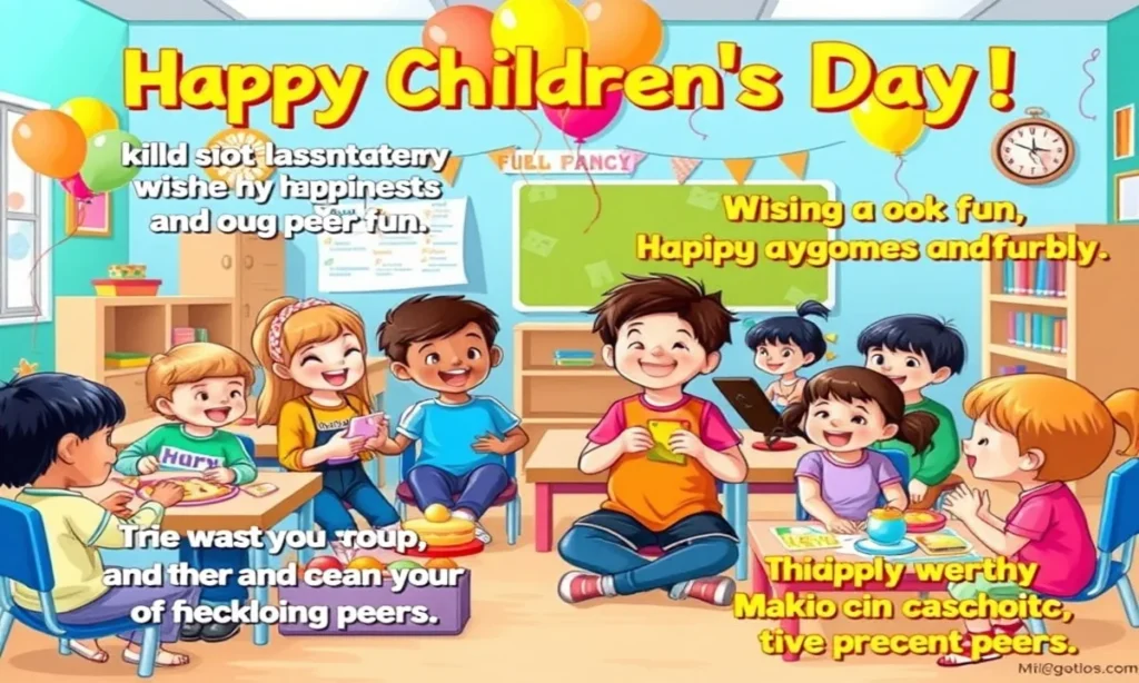 Children's Day Wishes for Friends and Classmates – Friendly and Cheerful Wishes Suitable for Peers