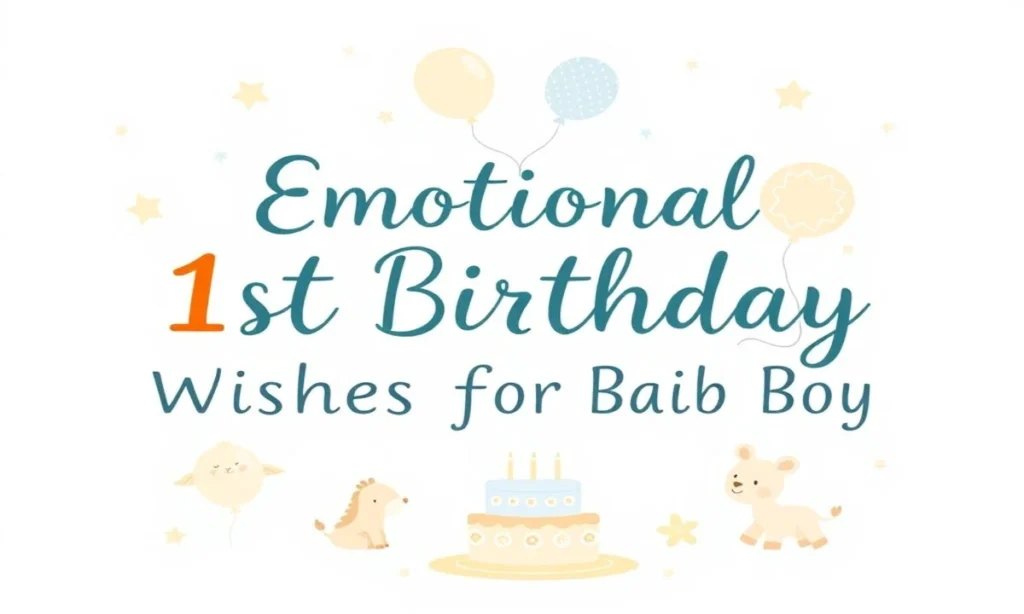 Emotional 1st Birthday Wishes for Baby Boy