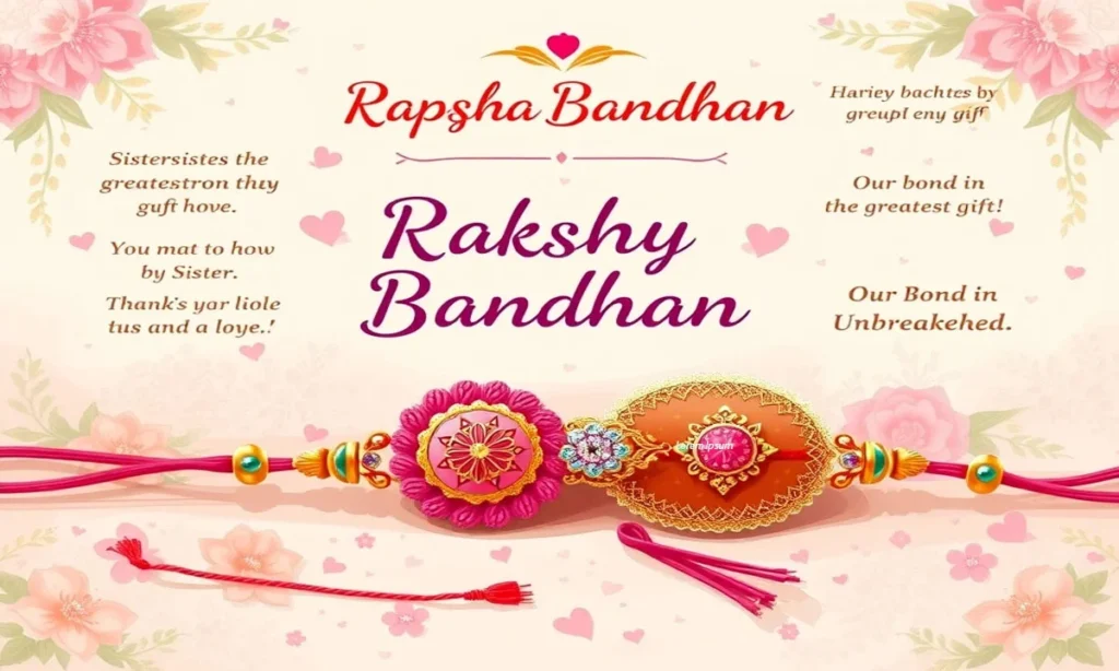 Emotional Raksha Bandhan Wishes for Sisters