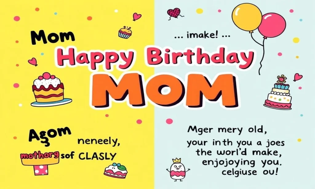 Funny Birthday Wishes to Make Mom Smile