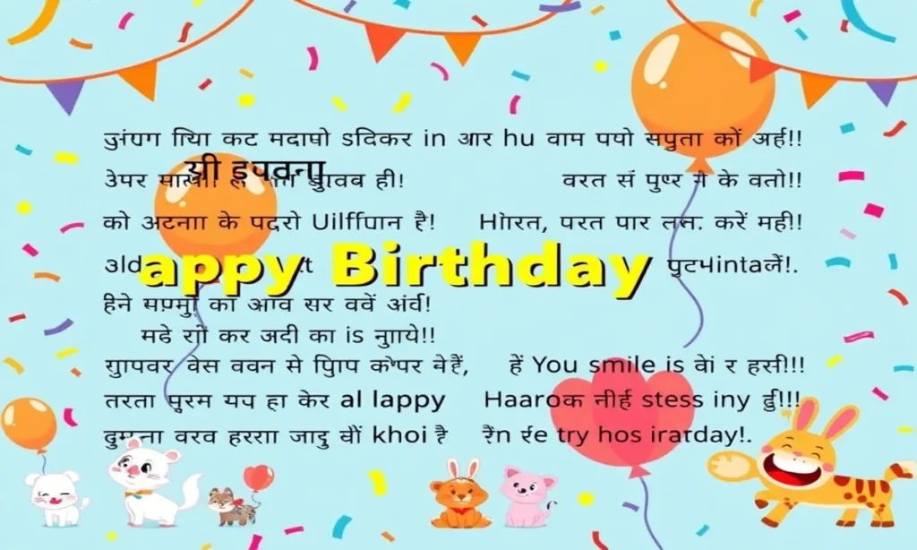 Funny and Cute Birthday Messages for Your GF in Hindi