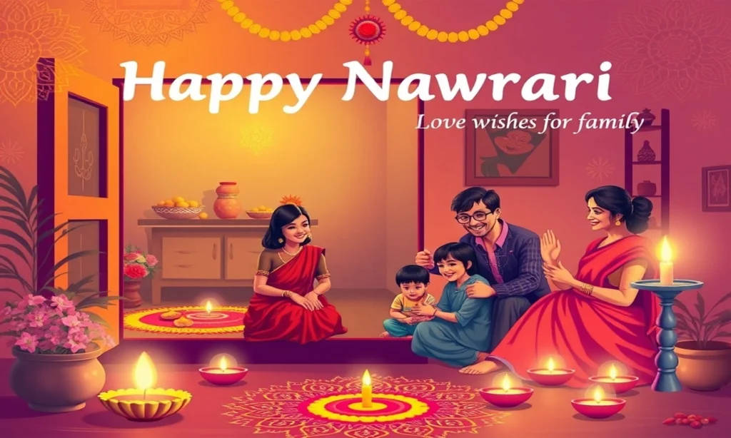 Heartfelt Creative Navratri Wishes for Family