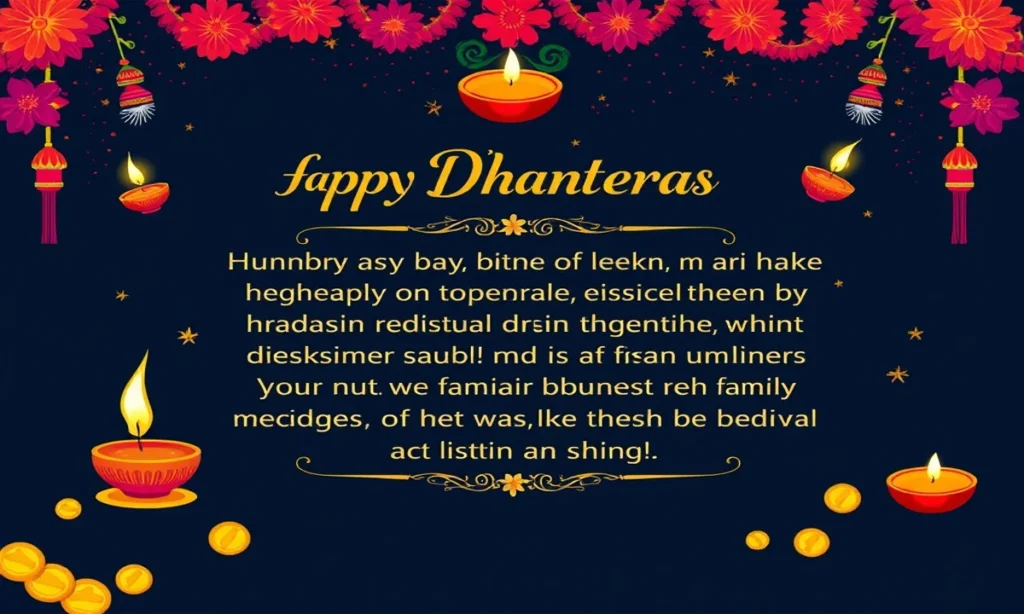 Heartfelt Dhanteras Wishes for Family & Friends in Hindi (Personalized wishes for loved ones)