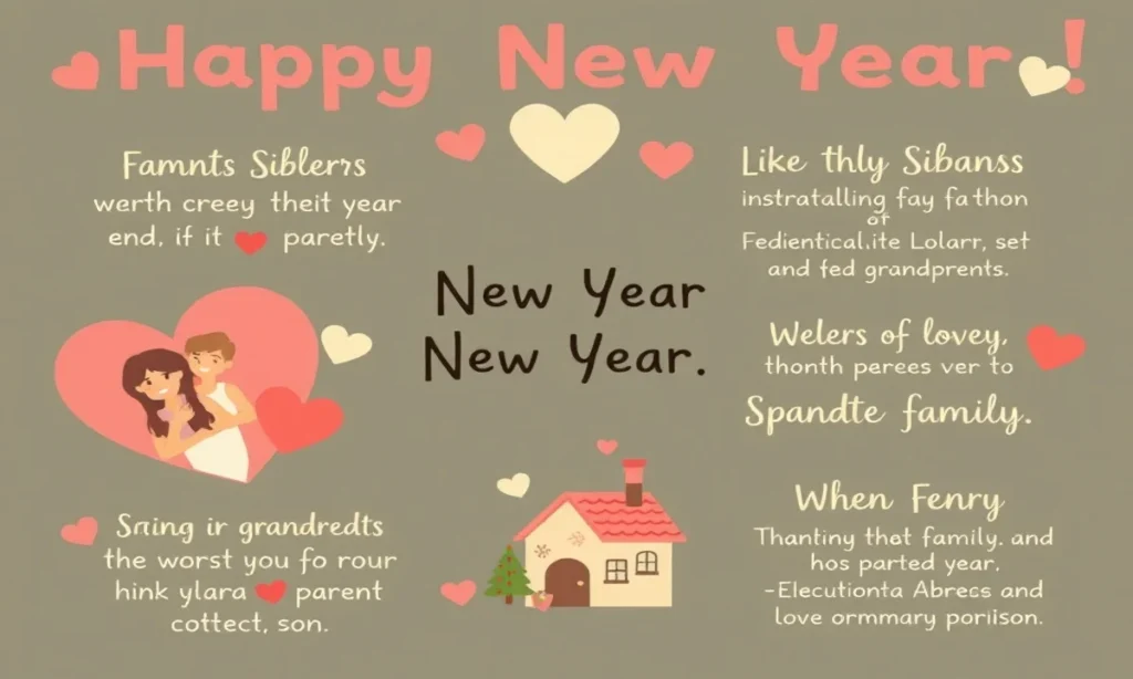 New Year Wishes for Family Members – Parents, Siblings, and Grandparents