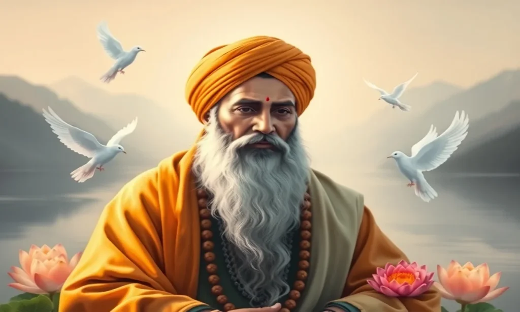 Religious Guru Nanak Jayanti Greetings and Blessings