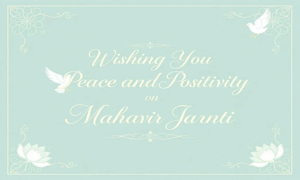 Religious Mahavir Jayanti Wishes for Peace and Positivity