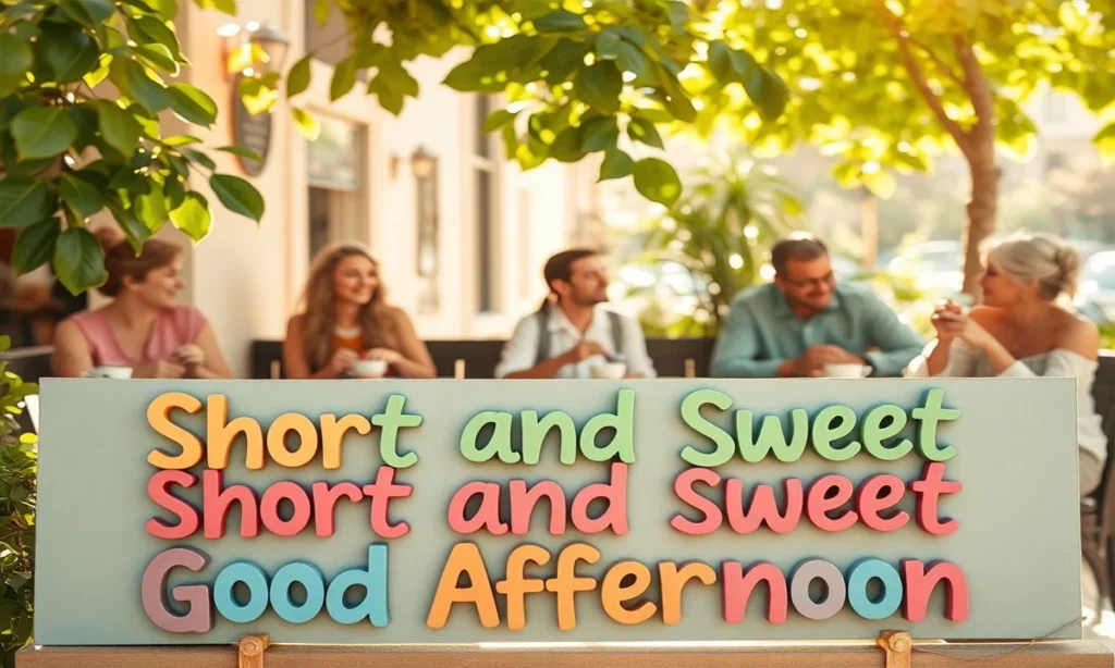 Short and Sweet Good Afternoon Quotes