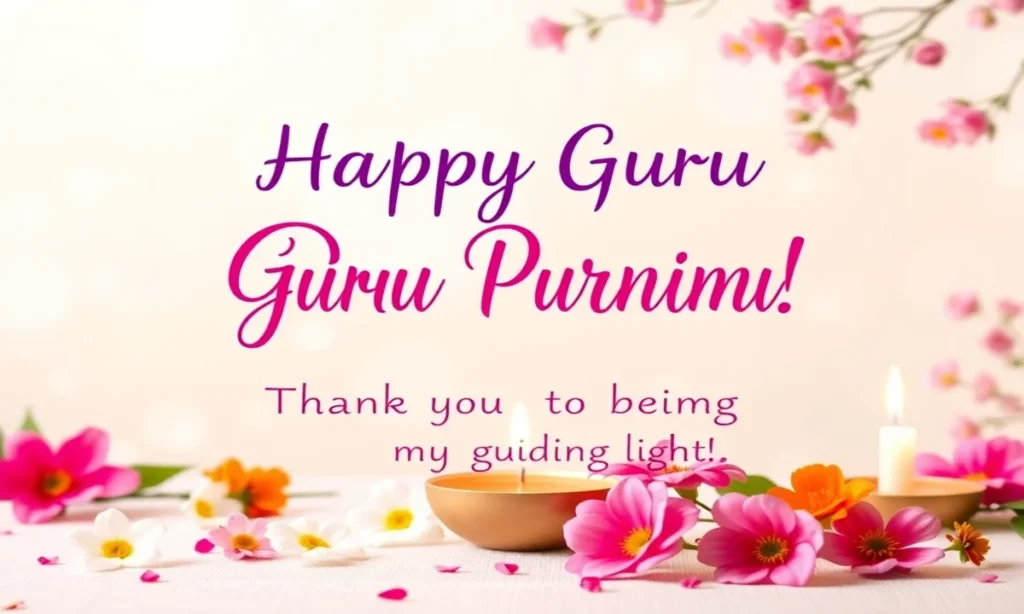 Short and Sweet Guru Purnima Wishes for Friends and Mentors