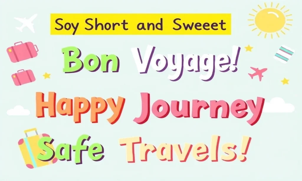 Short and Sweet Happy Journey Messages to Share