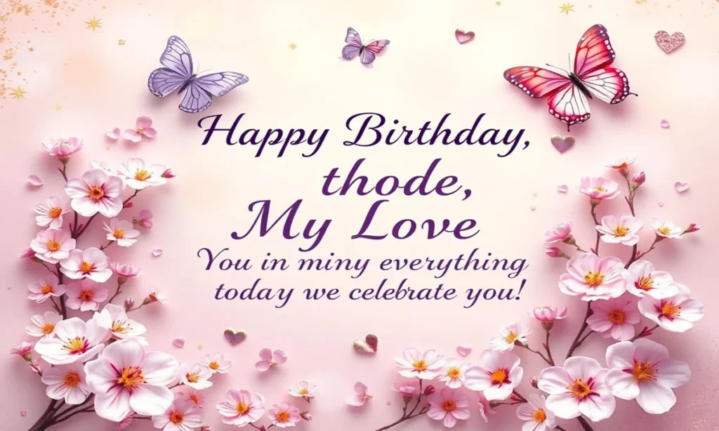 Special Birthday Wishes for Wife from Husband with Love