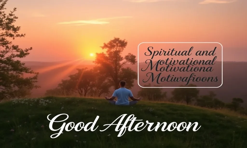 Spiritual and Motivational Good Afternoon Prayers