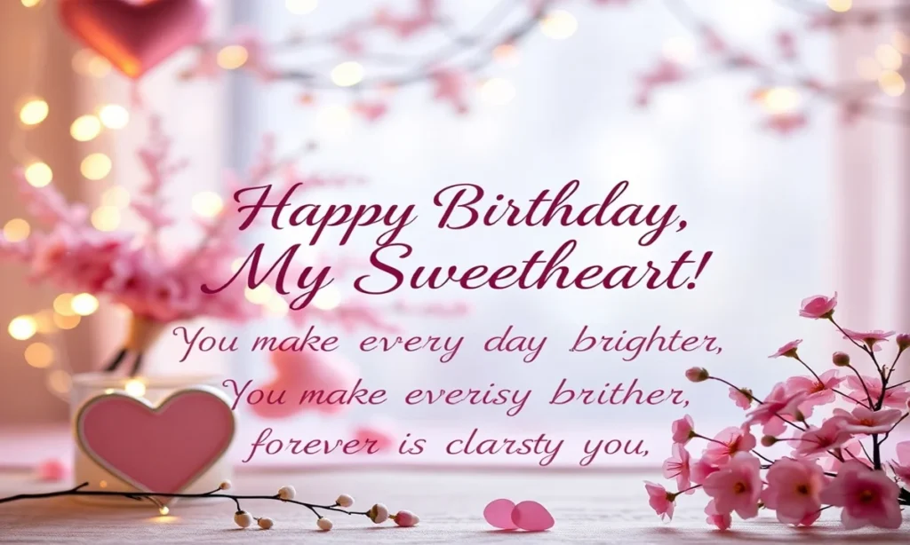 Sweet and Romantic GF Birthday Wishes in Hindi