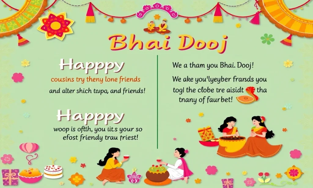 Unique Bhai Dooj Wishes for Cousins and Close Friends