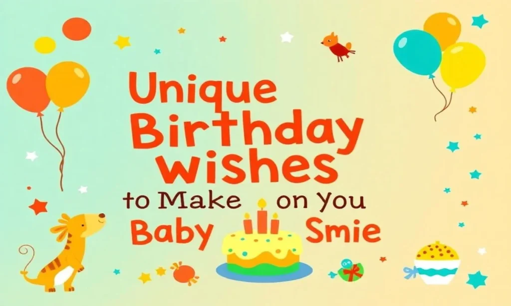 Unique First Birthday Wishes to Make Your Baby Boy Smile