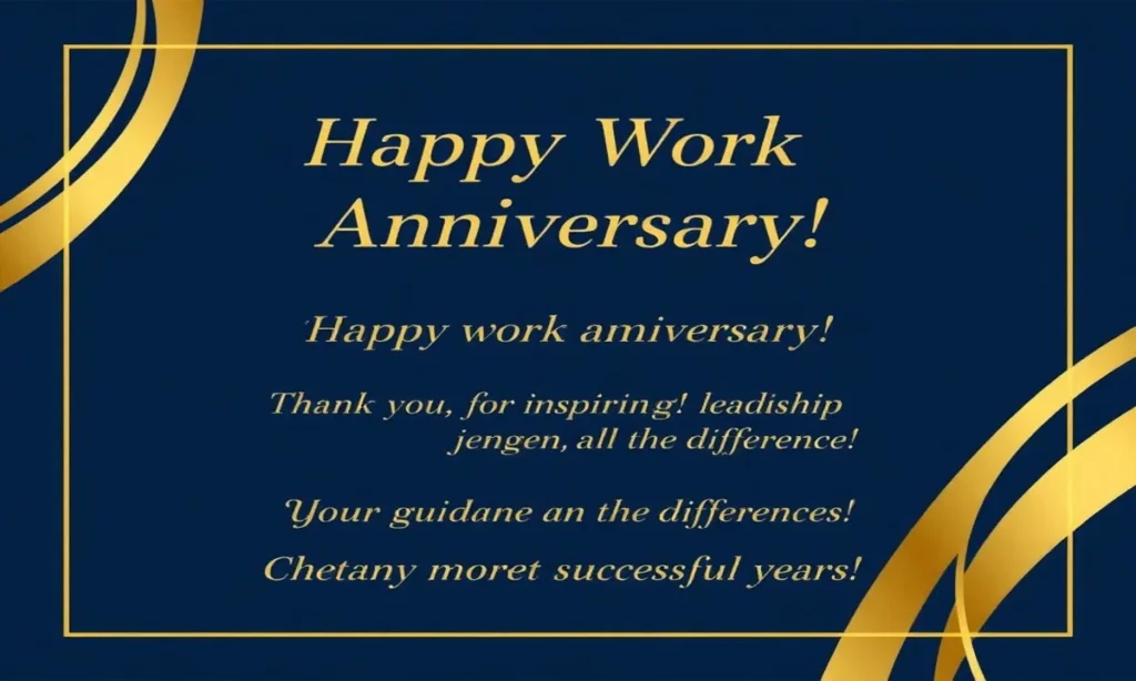 Work Anniversary Wishes for Your Boss or Manager