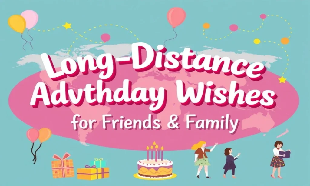 Long-Distance Advance Birthday Wishes for Friends & Family